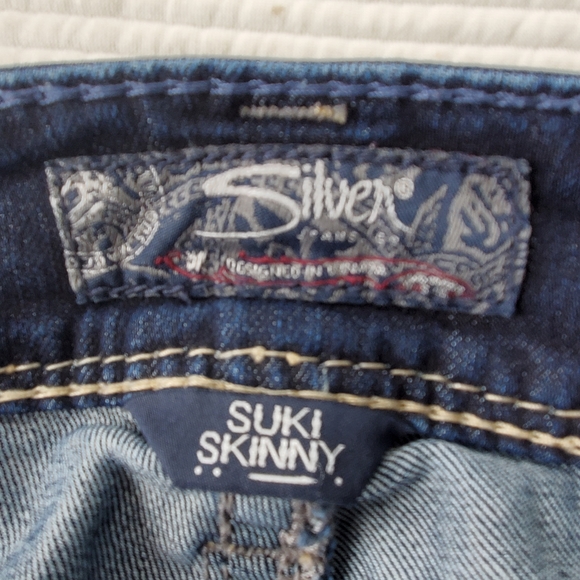 Silver Suki Skinny Slim Women's 34/31 Jeans Actual 35/31 Denim - Picture 8 of 12